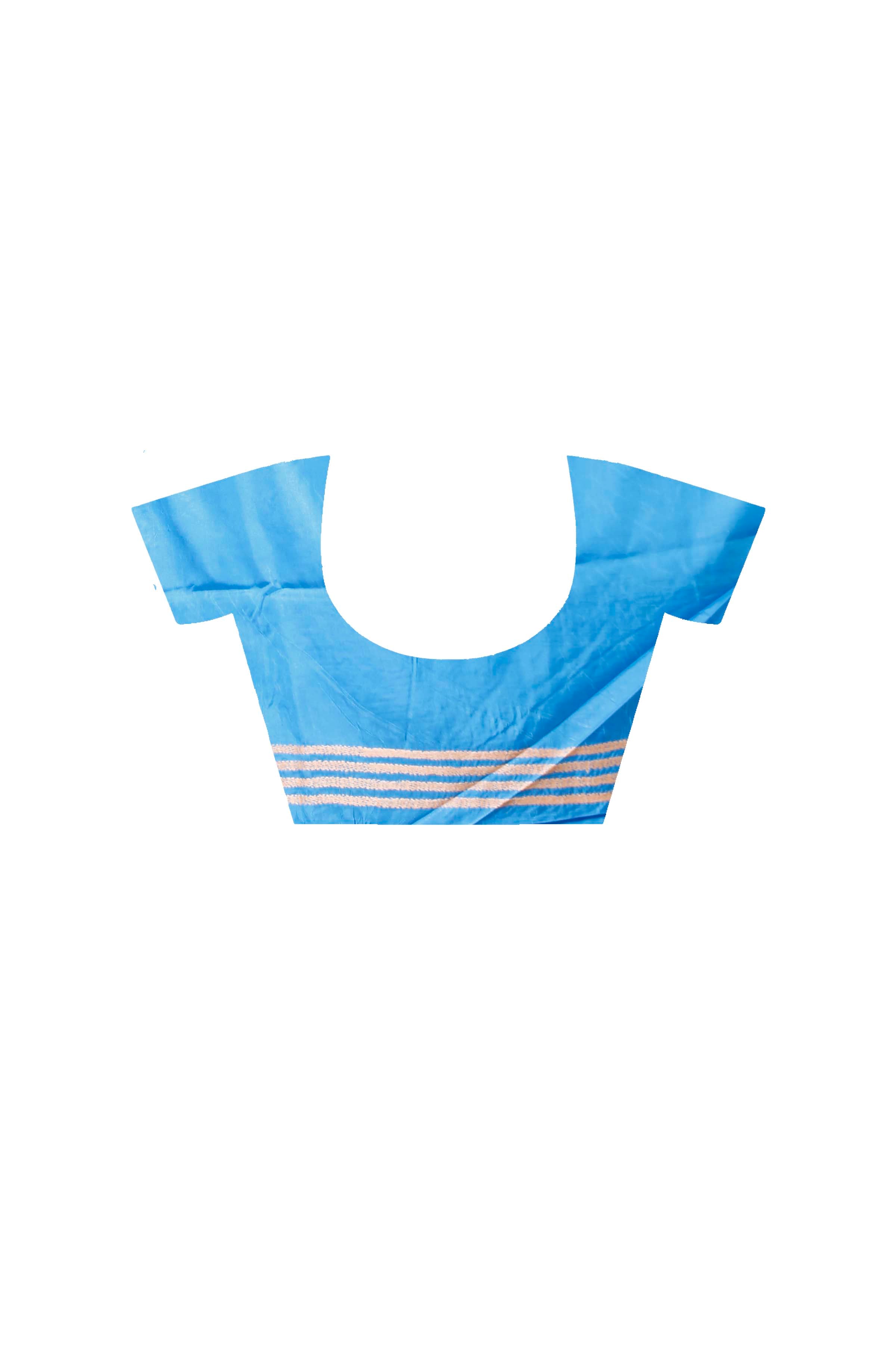 Bangalore Silk Single Thread Work Floral Motif Kantha Stitch Saree