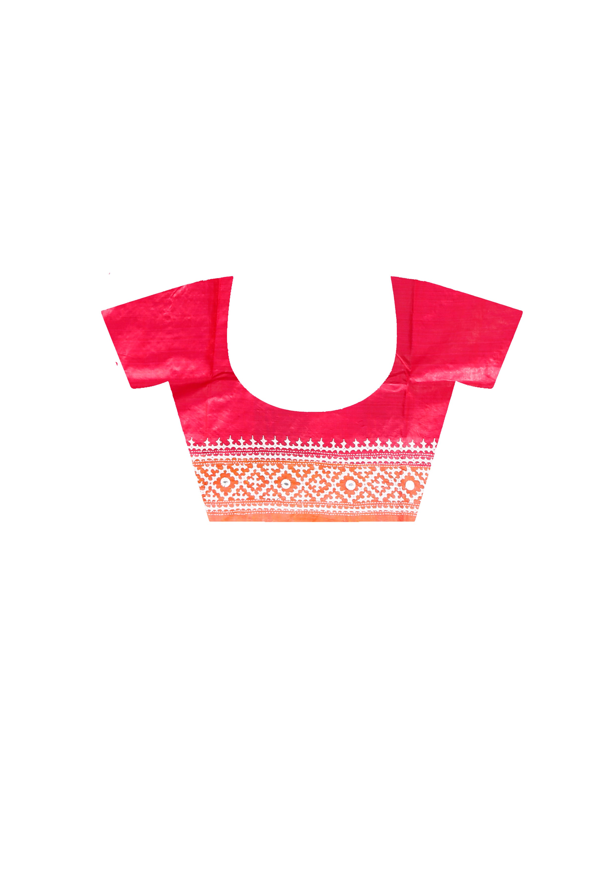 Pure 3D Bishnupuri Silk (Katan) White Color Thread Gujrati Stitch Saree