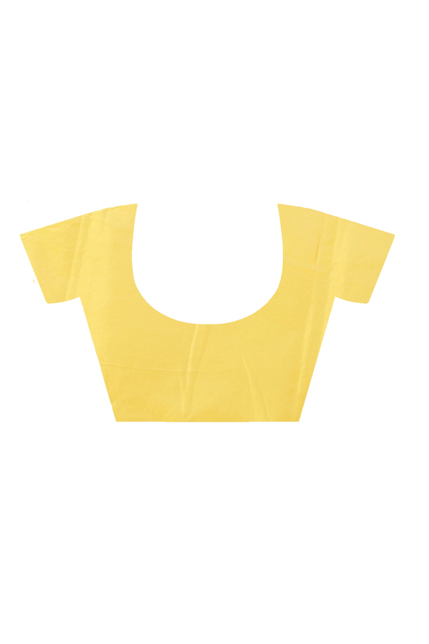 Yellow Bangalore Silk Blue Thread Work Gujrati Stitch Saree