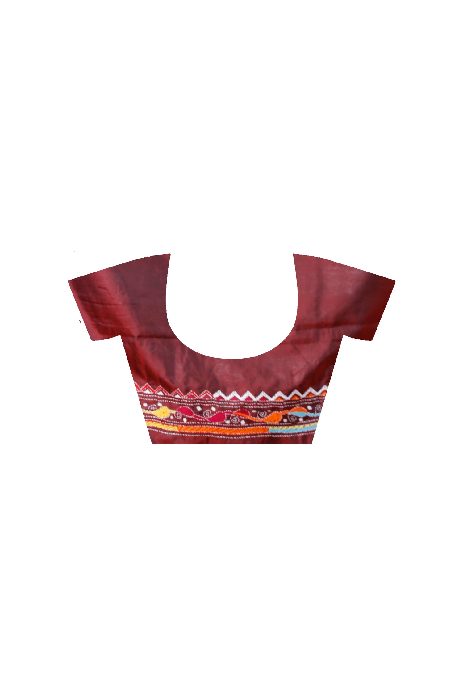 Bangalore Silk Multicolor Thread Work Kantha Stitch Saree