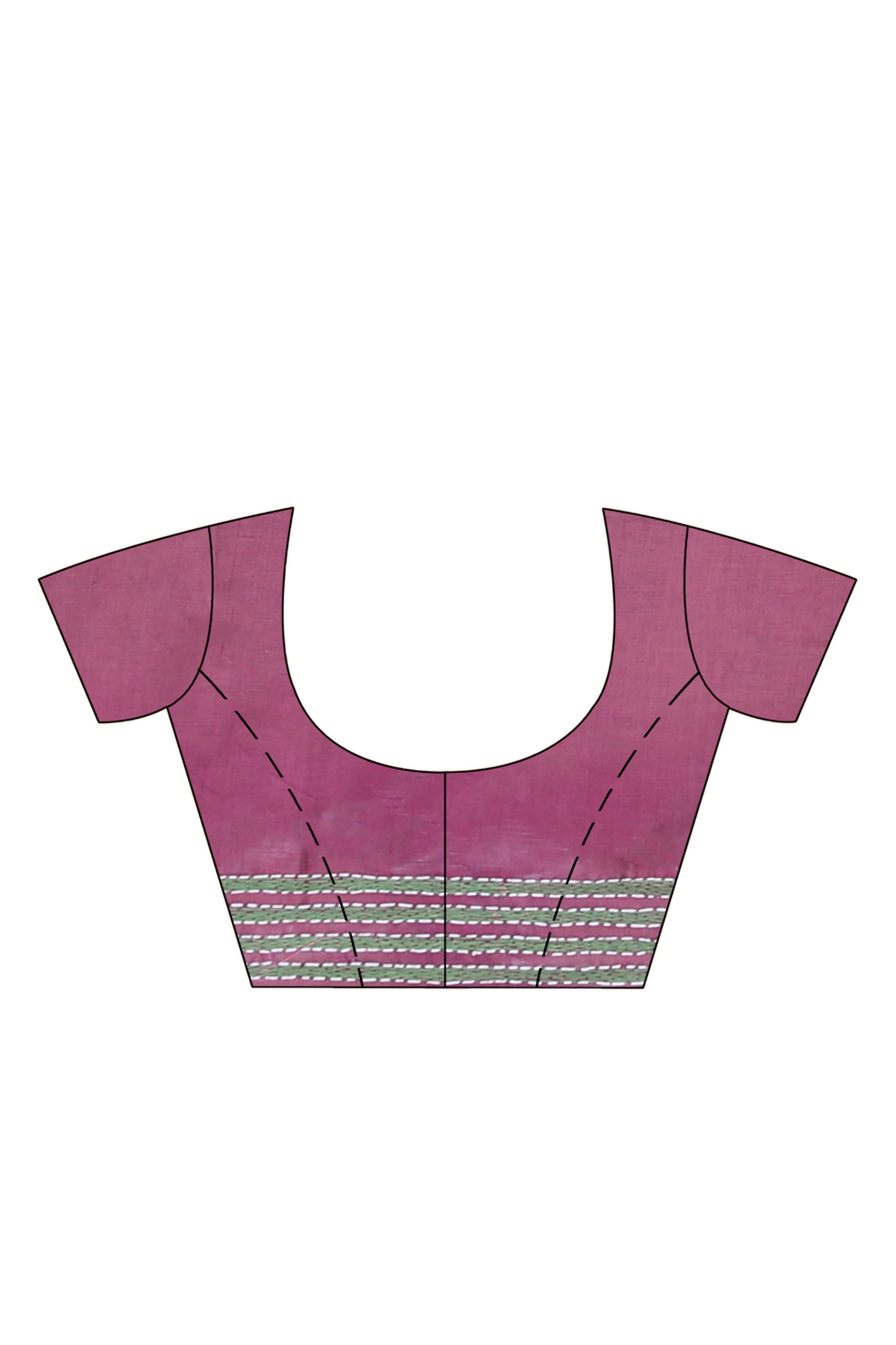 Maroon Color Bangalore Silk Multicolor Thread Work Kantha Stitch Saree