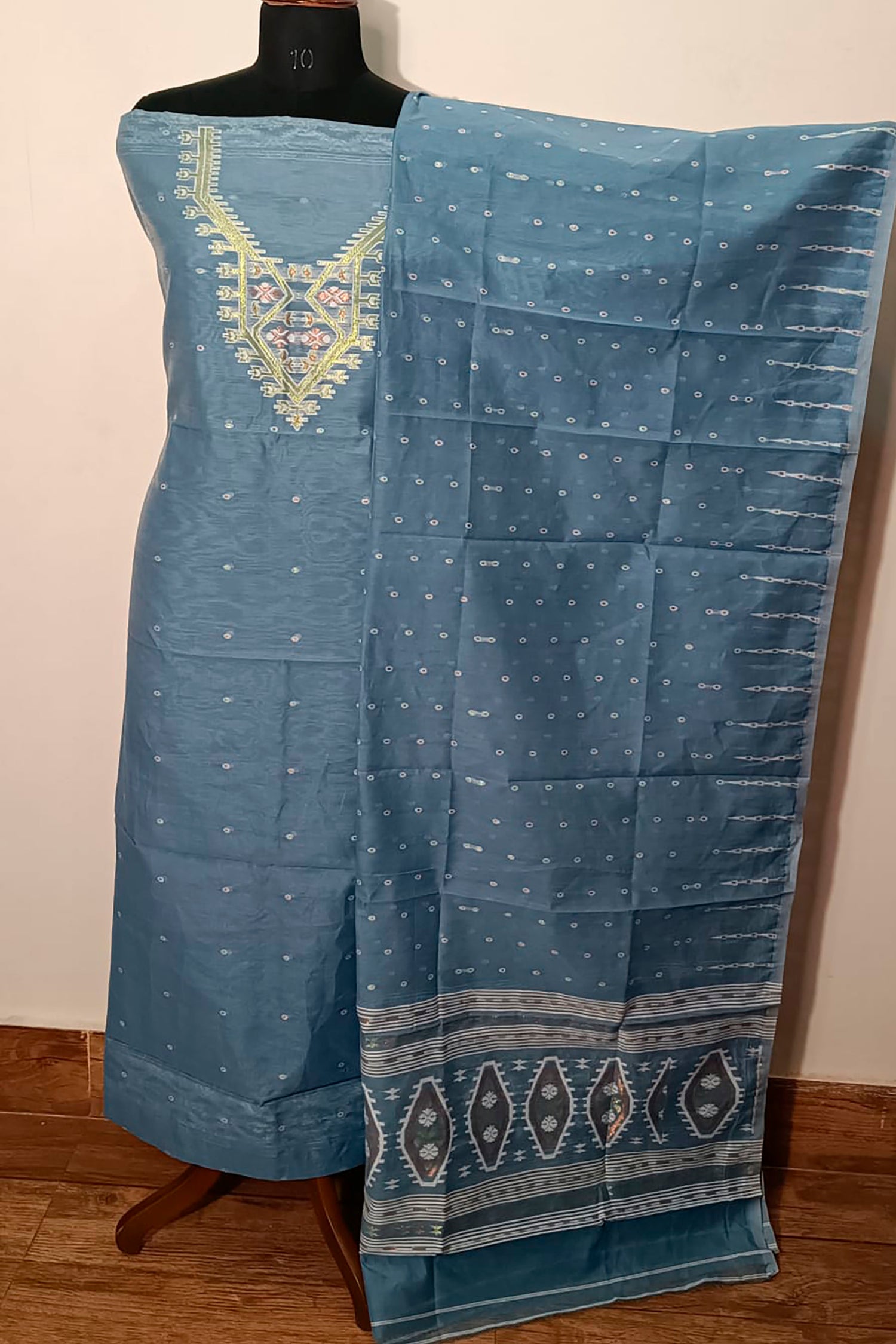Resham by Muga Jamdani Kurti Suit Piece (Kurti Piece &amp; Dupatta)