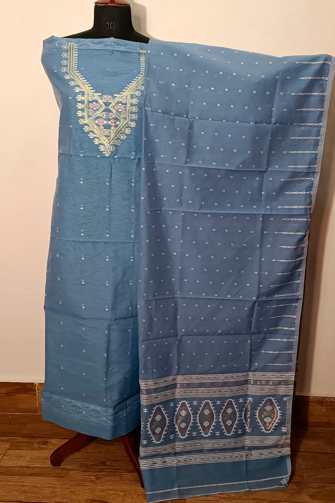 Resham by Muga Jamdani Kurti Suit Piece (Kurti Piece &amp; Dupatta)