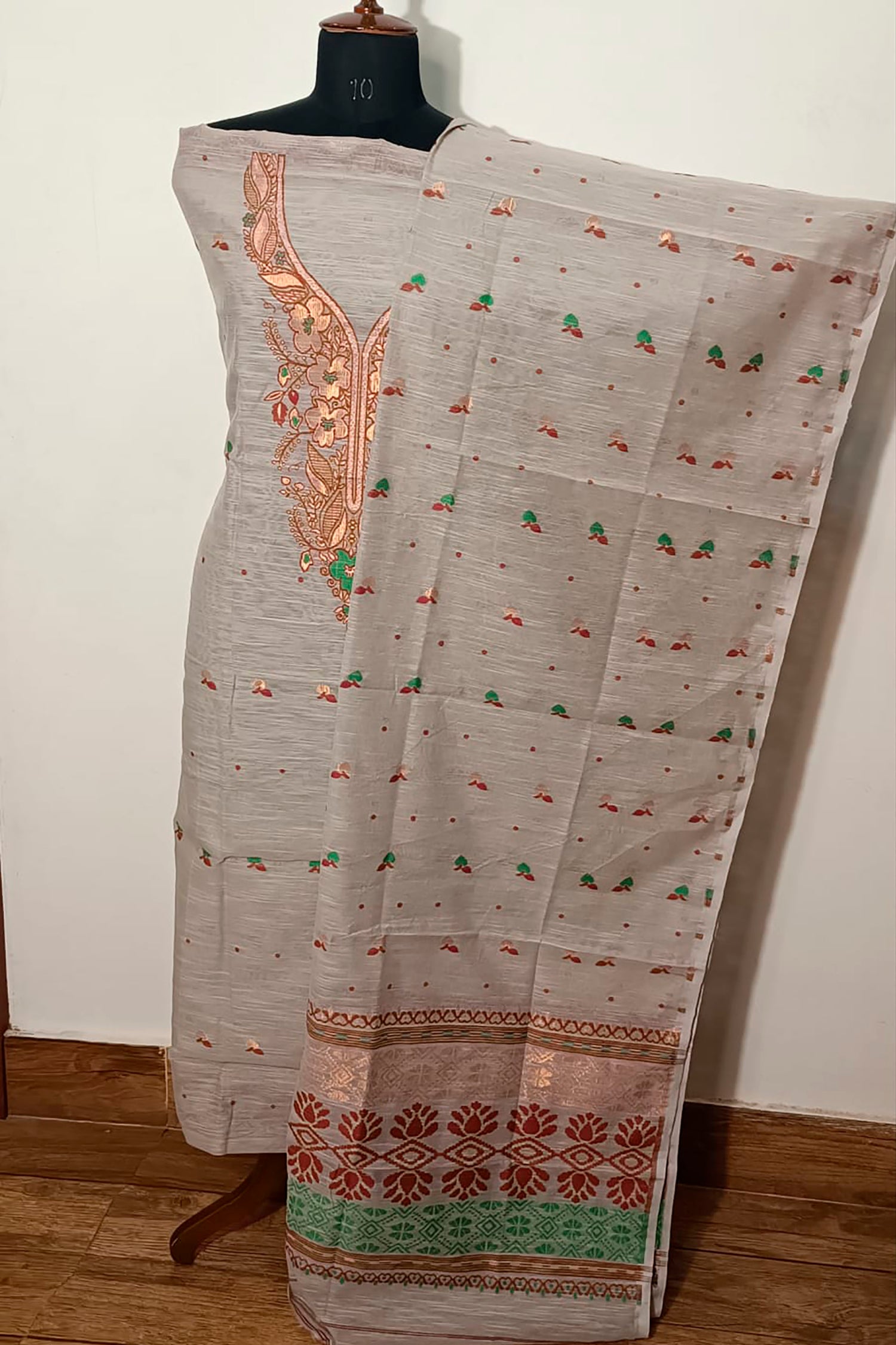 Resham by Muga Jamdani Kurti Suit Piece (Kurti Piece &amp; Dupatta)