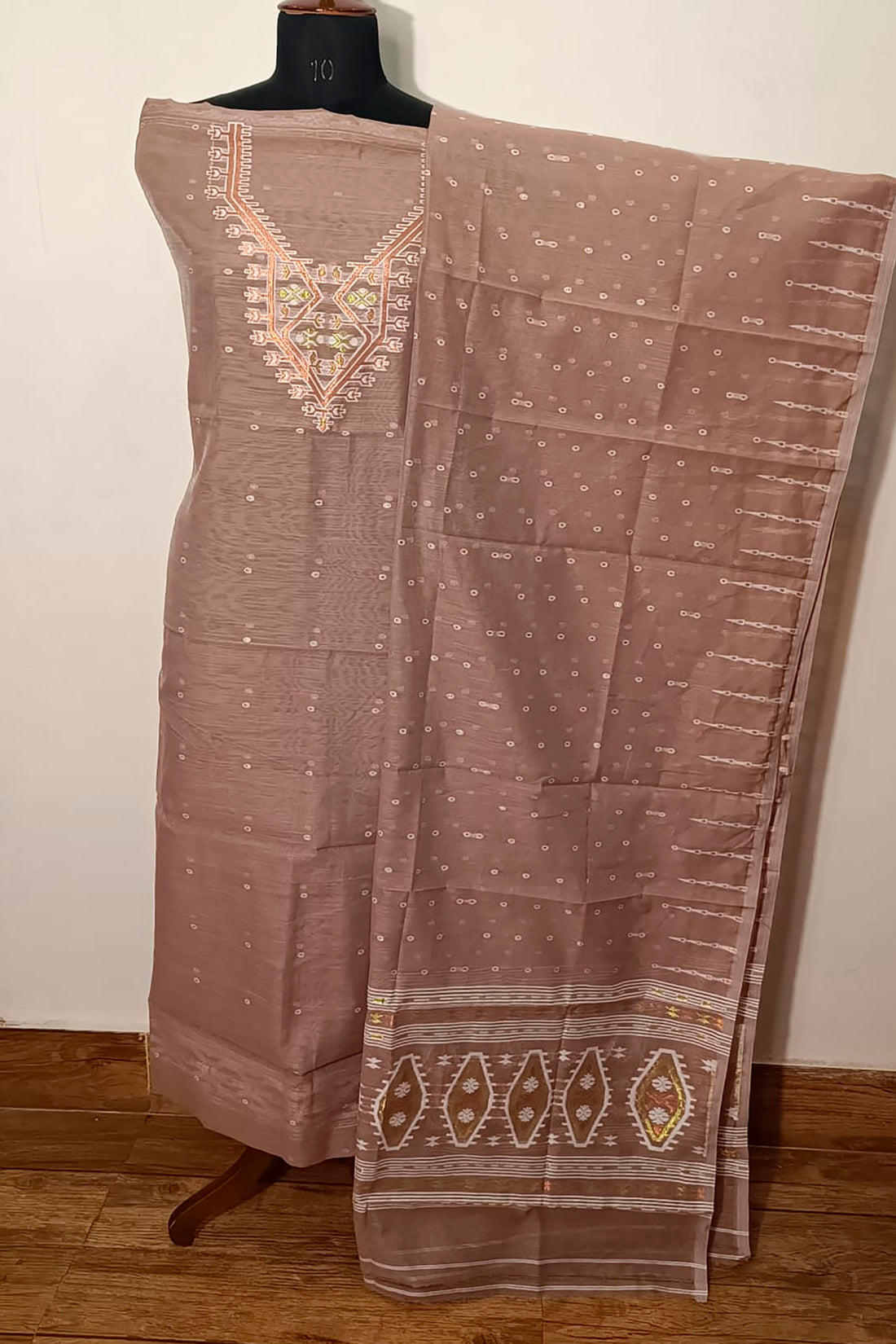 Resham by Muga Jamdani Kurti Suit Piece (Kurti Piece &amp; Dupatta)
