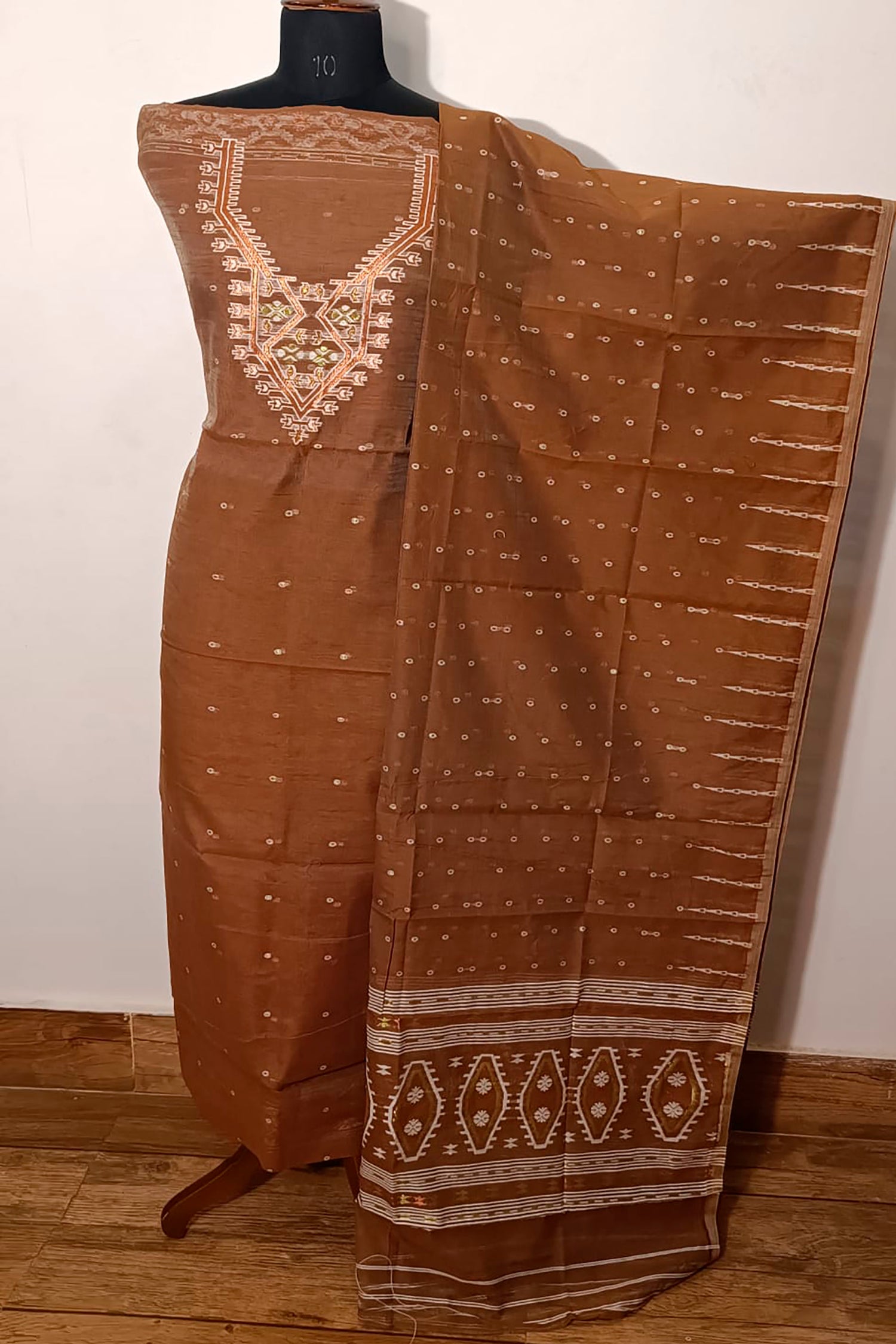 Resham by Muga Jamdani Kurti Suit Piece (Kurti Piece &amp; Dupatta)