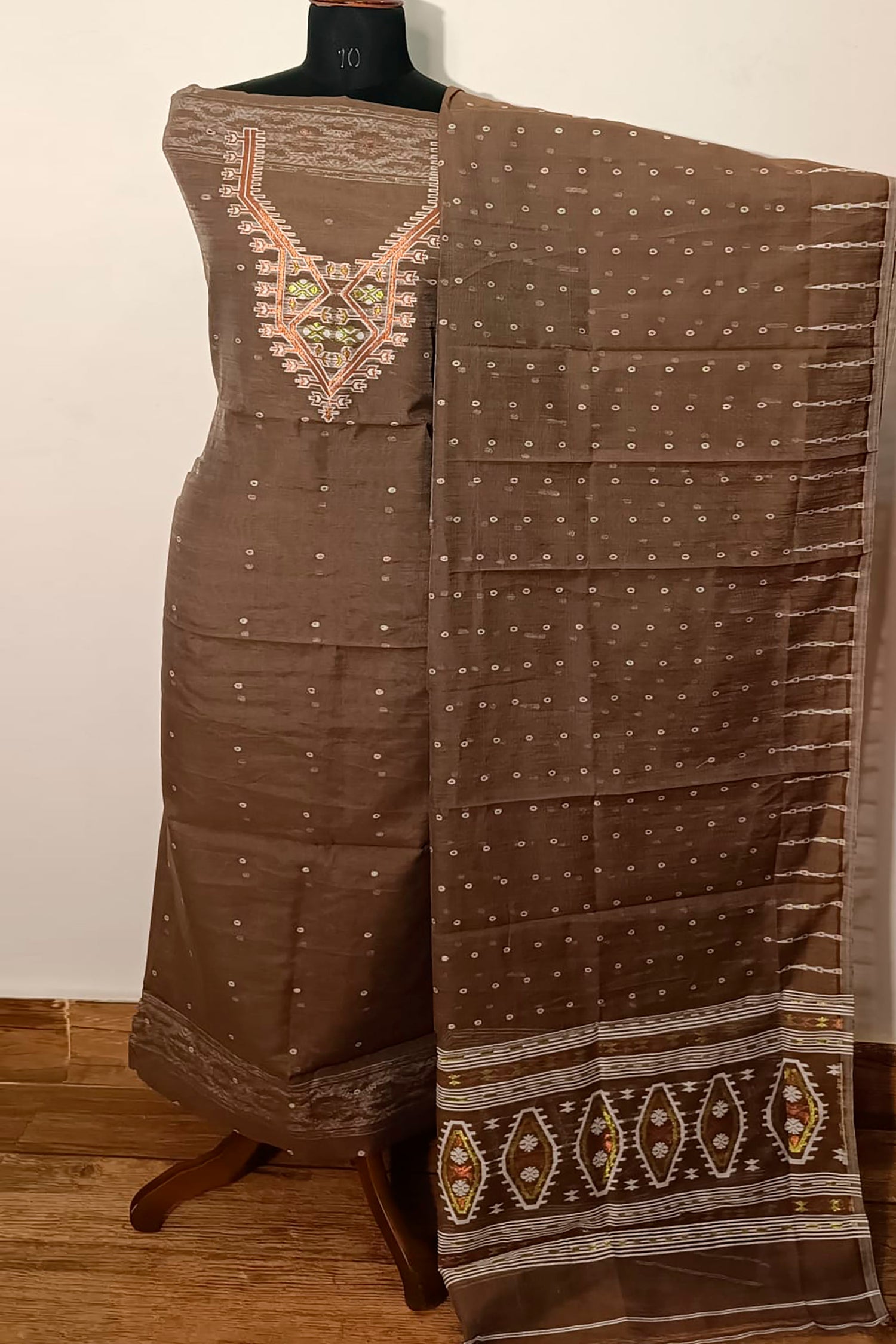 Resham by Muga Jamdani Kurti Suit Piece (Kurti Piece &amp; Dupatta)