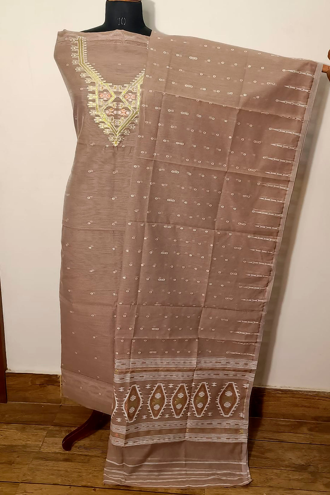 Resham by Muga Jamdani Kurti Suit Piece (Kurti Piece &amp; Dupatta)